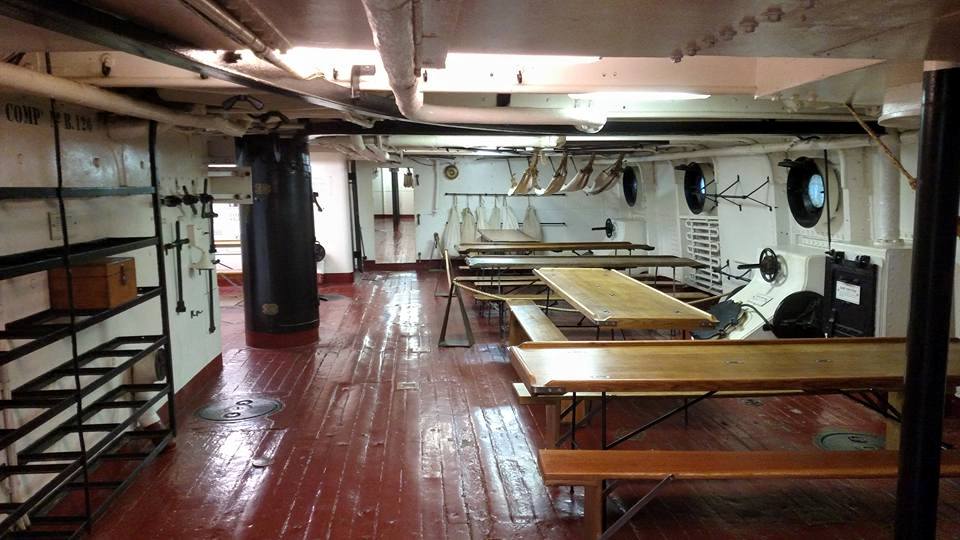 Photo of the interior of Cruiser Olympia at The Independence Seaport Museum