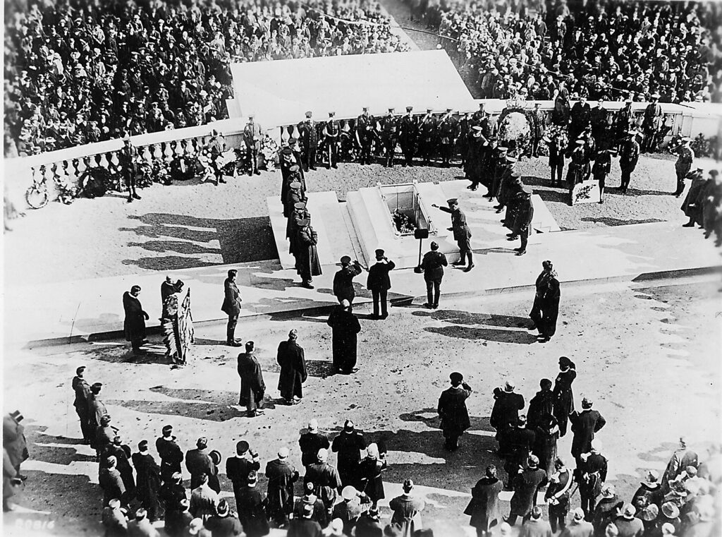 The Unknown Soldier's Funeral Procession in Washington, D.C. in 1921